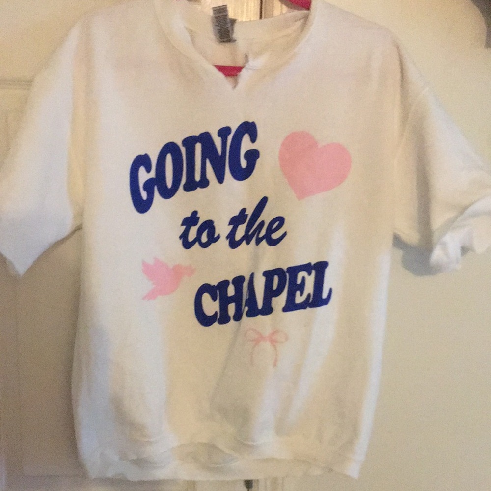 Going to the Chapel Bride cut sweatshirt FRIDAY+SATURDAY